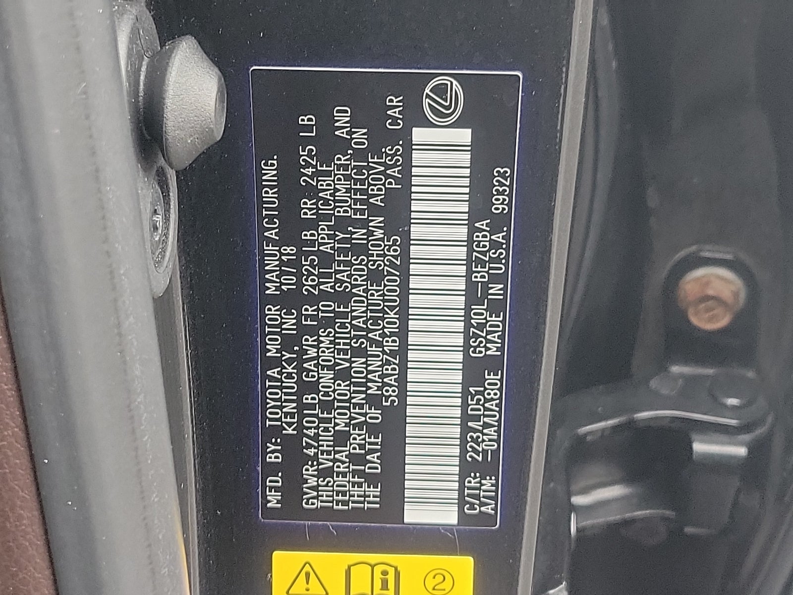 2019 Lexus ES 350 F SPORT